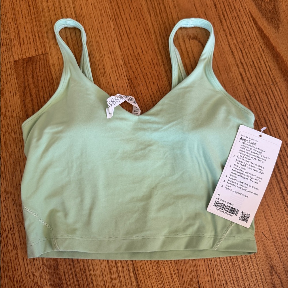 Lululemon Athletica Green Tank Top with Wide Straps